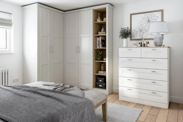 Belsay Beaded Bedroom in Dove Grey