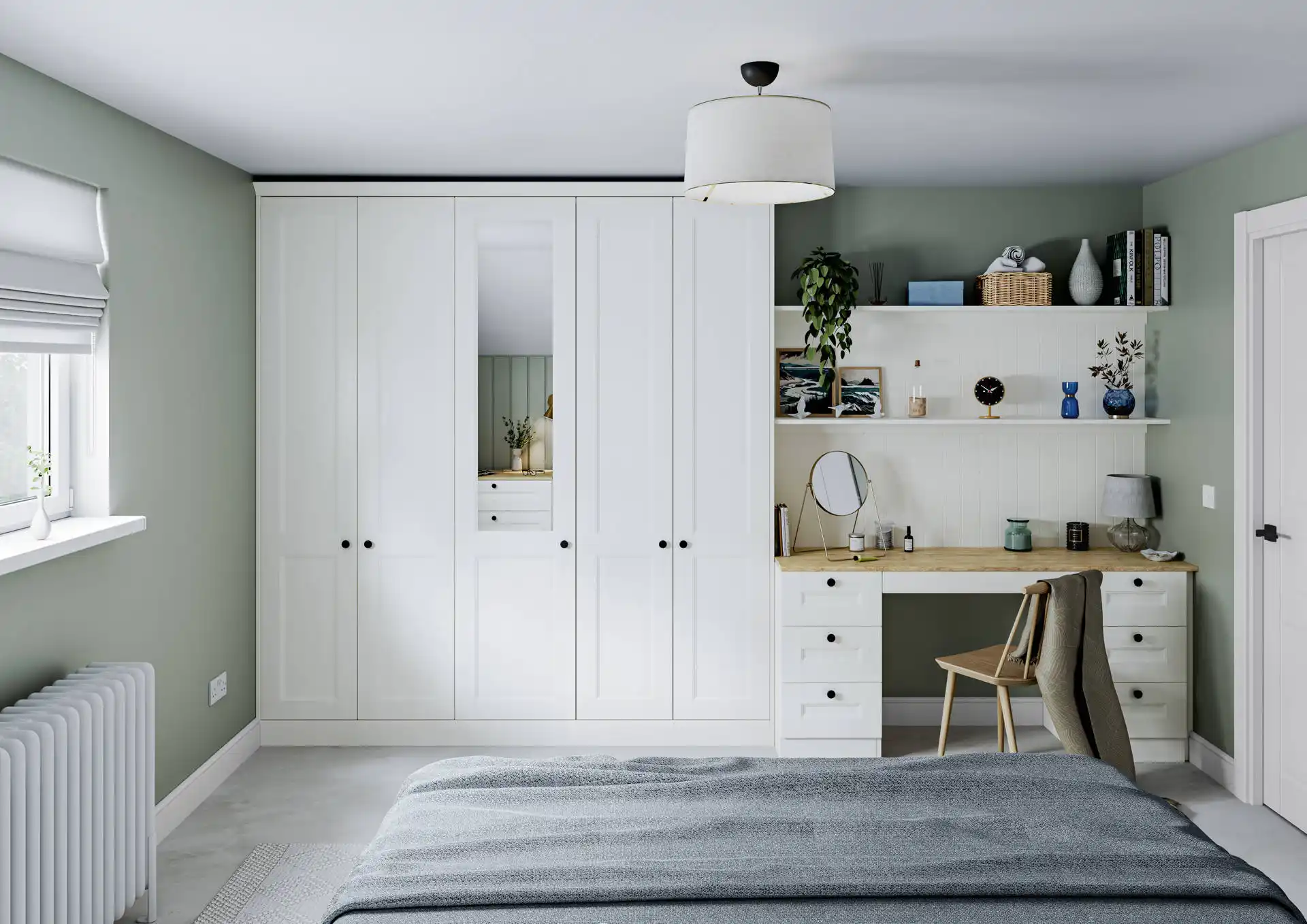 Belsay Beaded Bedroom in Porcelain