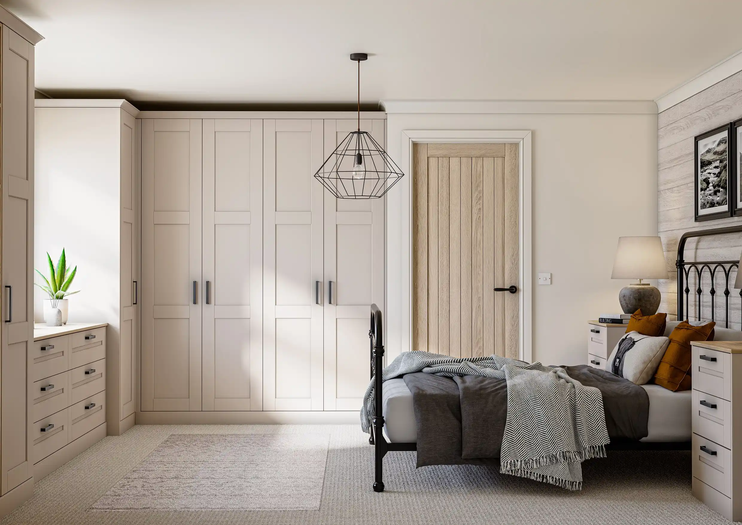 Belsay Smooth Bedroom in Cashmere