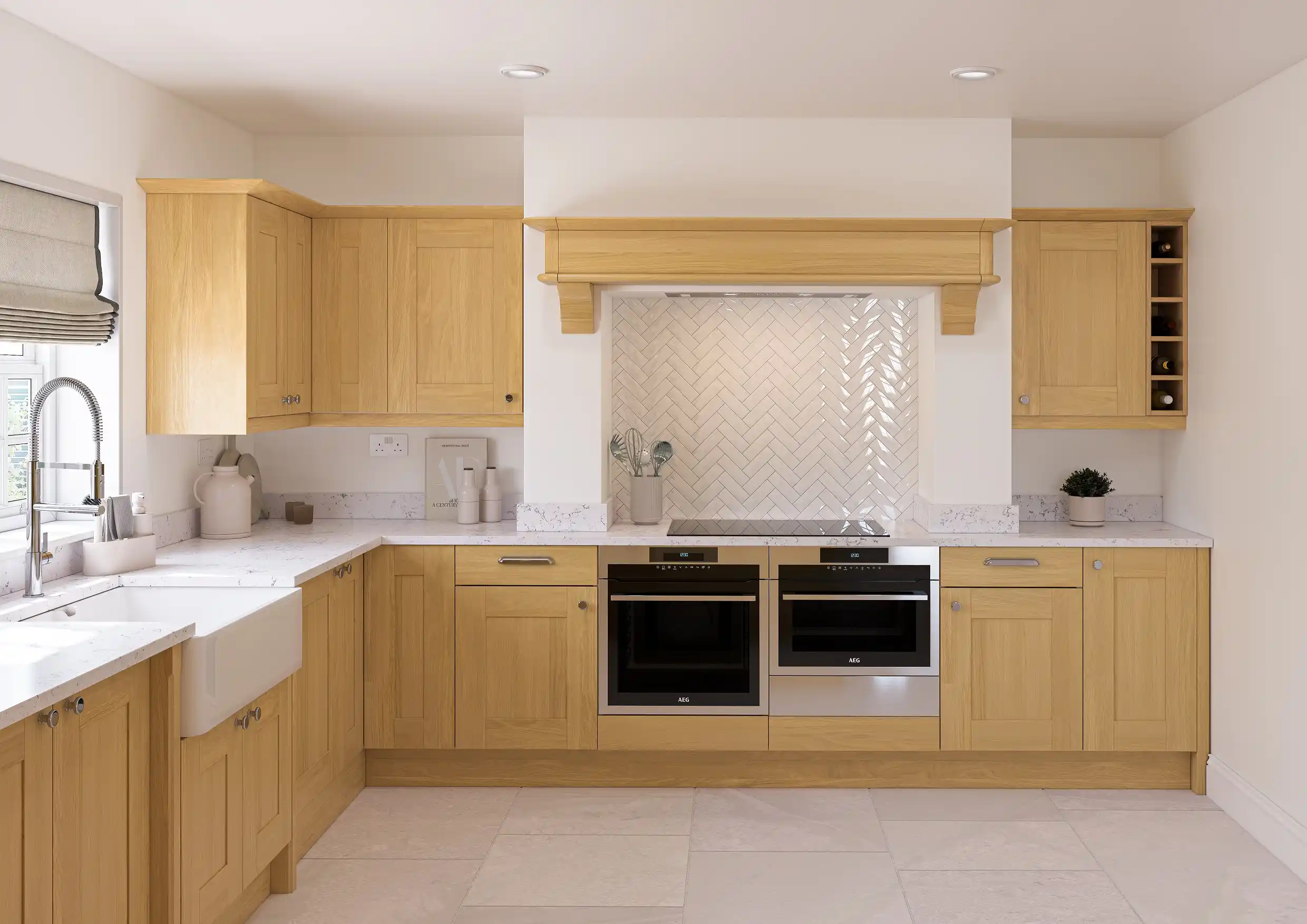 Broadoak Kitchen in Natural Finish