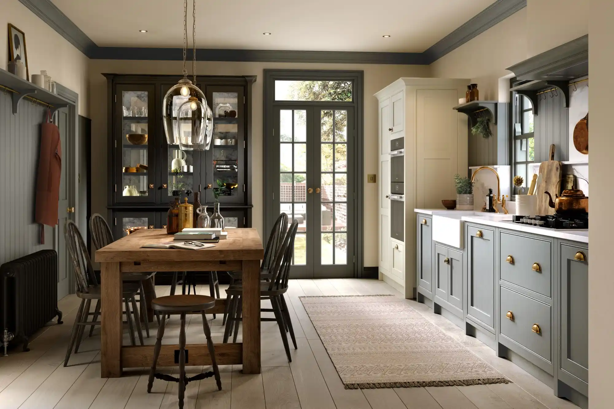 Clarendon Kitchen in Dust Grey and Carbon