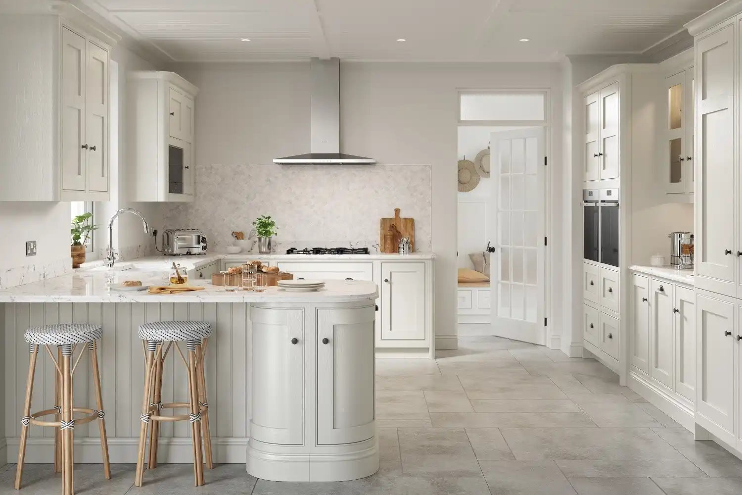 Clarendon Kitchen in Porcelain