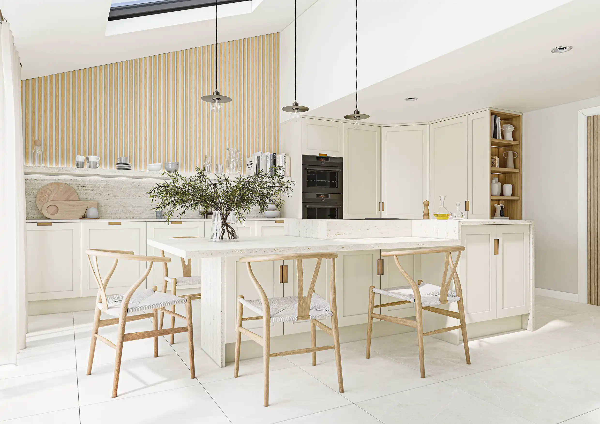 Crathorne Kitchen in Taupe Grey Outline