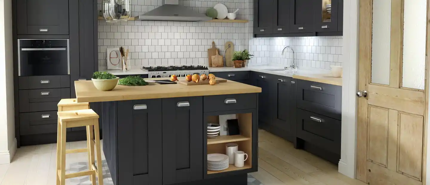 Milbourne Kitchen in Charcoal