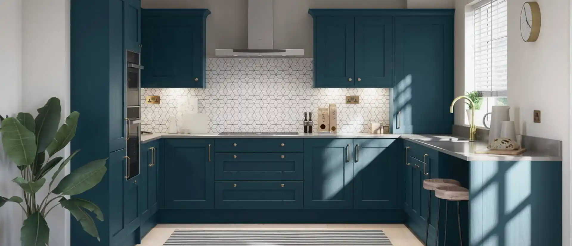 Mornington Shaker Kitchen in Hartforth Blue