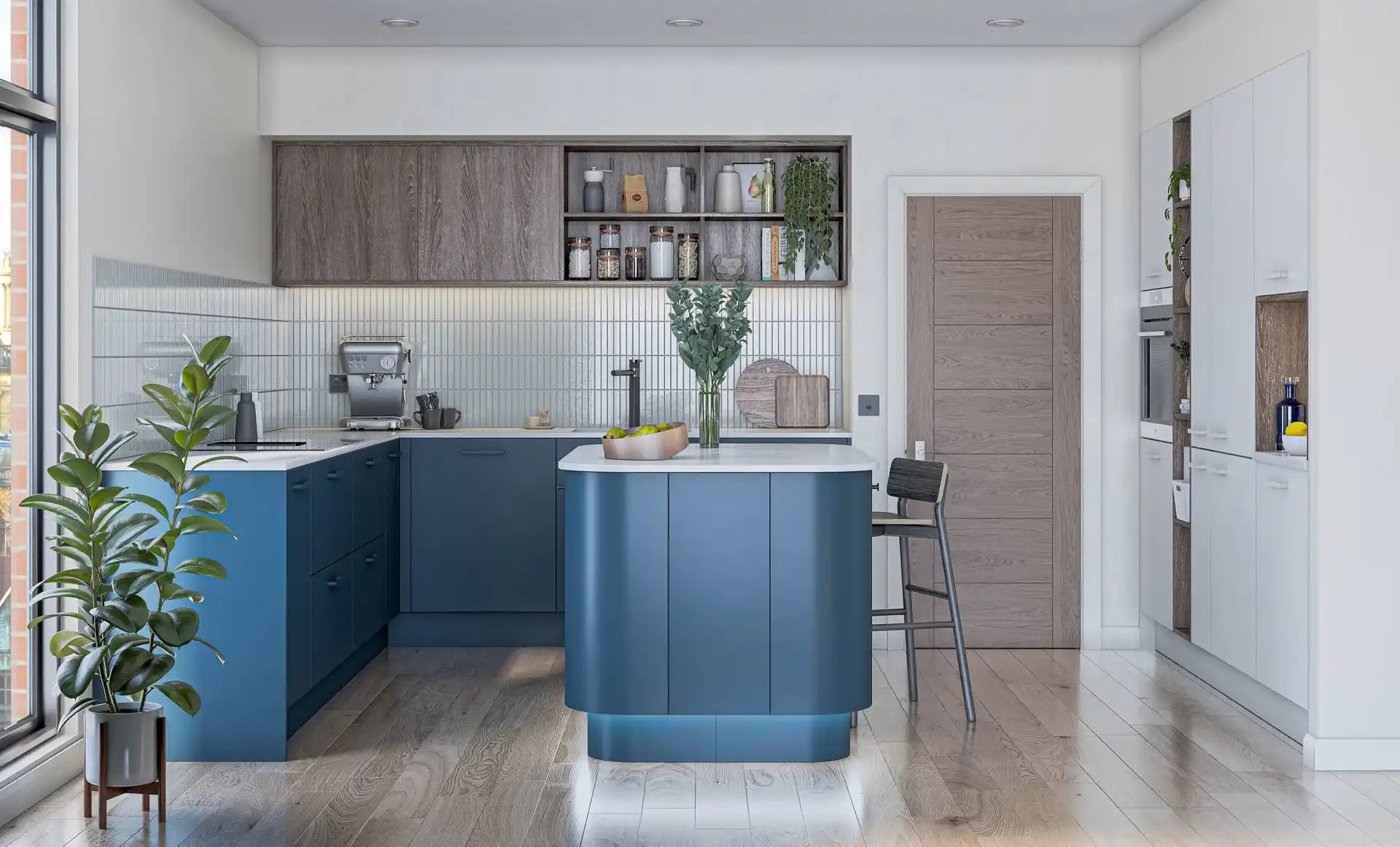 Porter Kitchen in Hartforth Blue