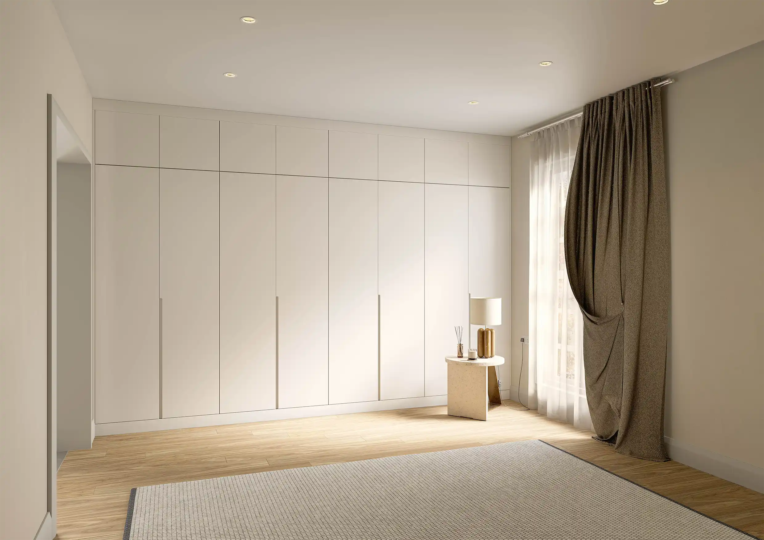 Sculpt Bedroom in Matt White