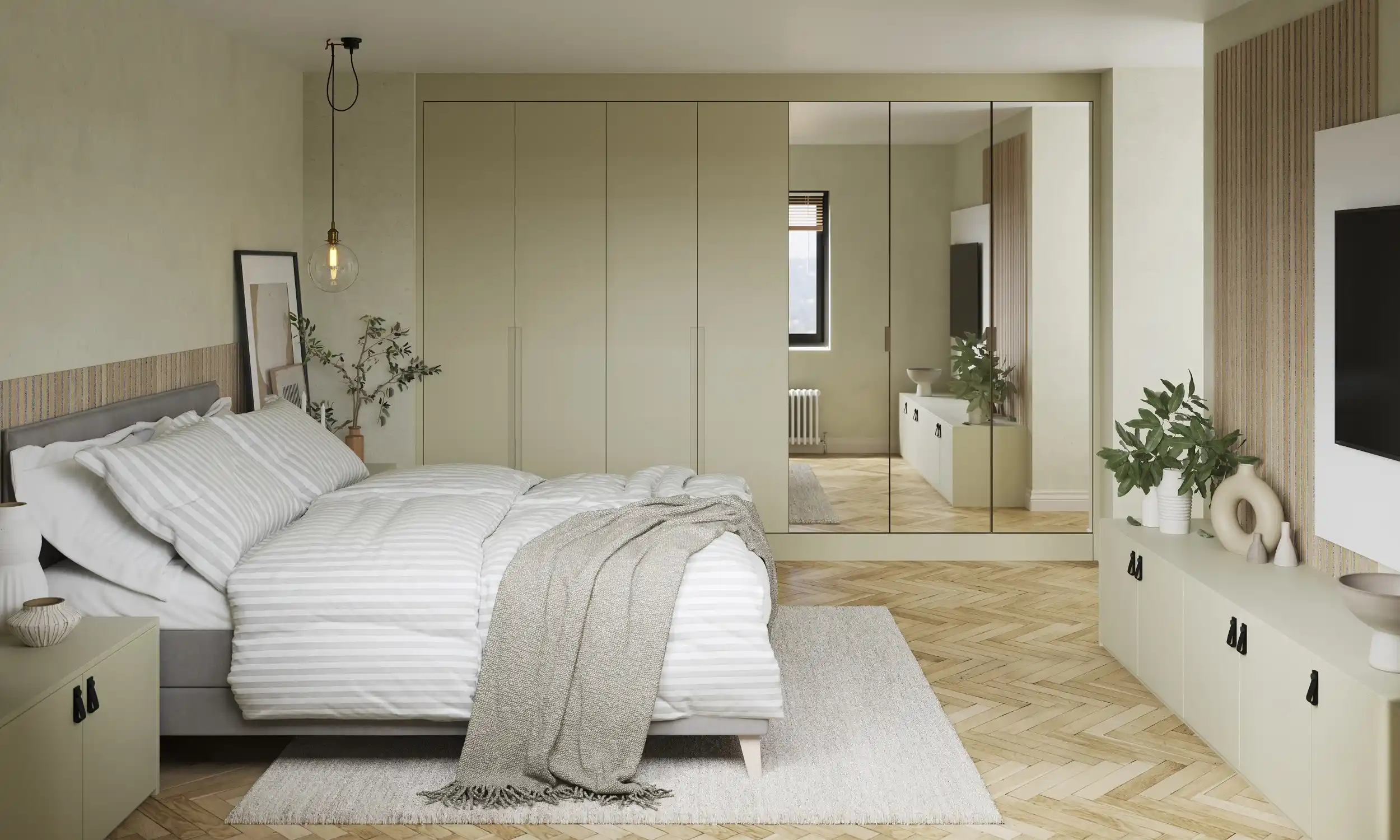 Sculpt Bedroom in Sage Green