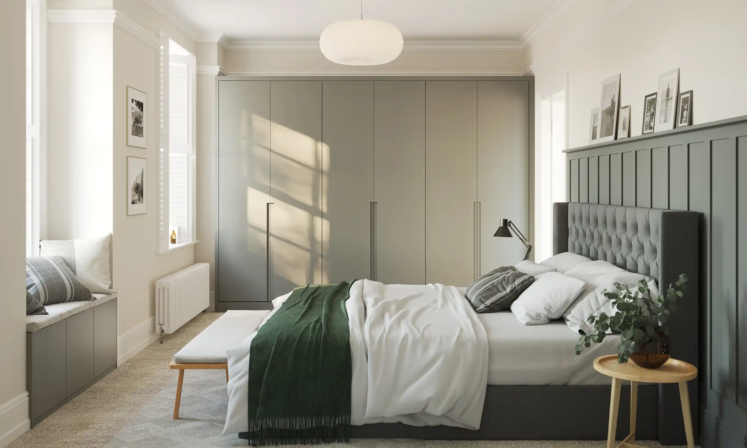 Sculpt Bedroom in Silver Grey