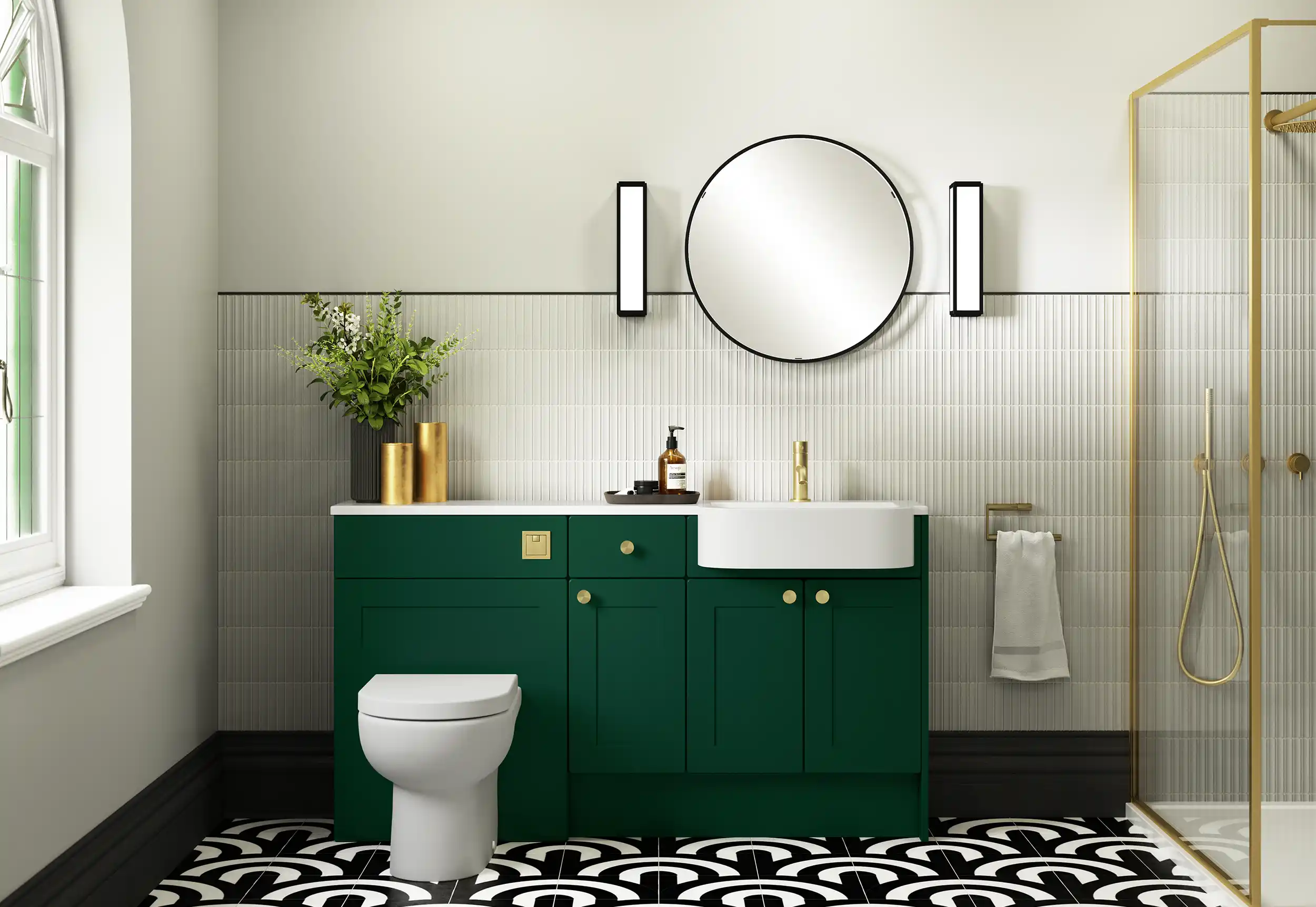 Zenetti Classic Bathroom in Green