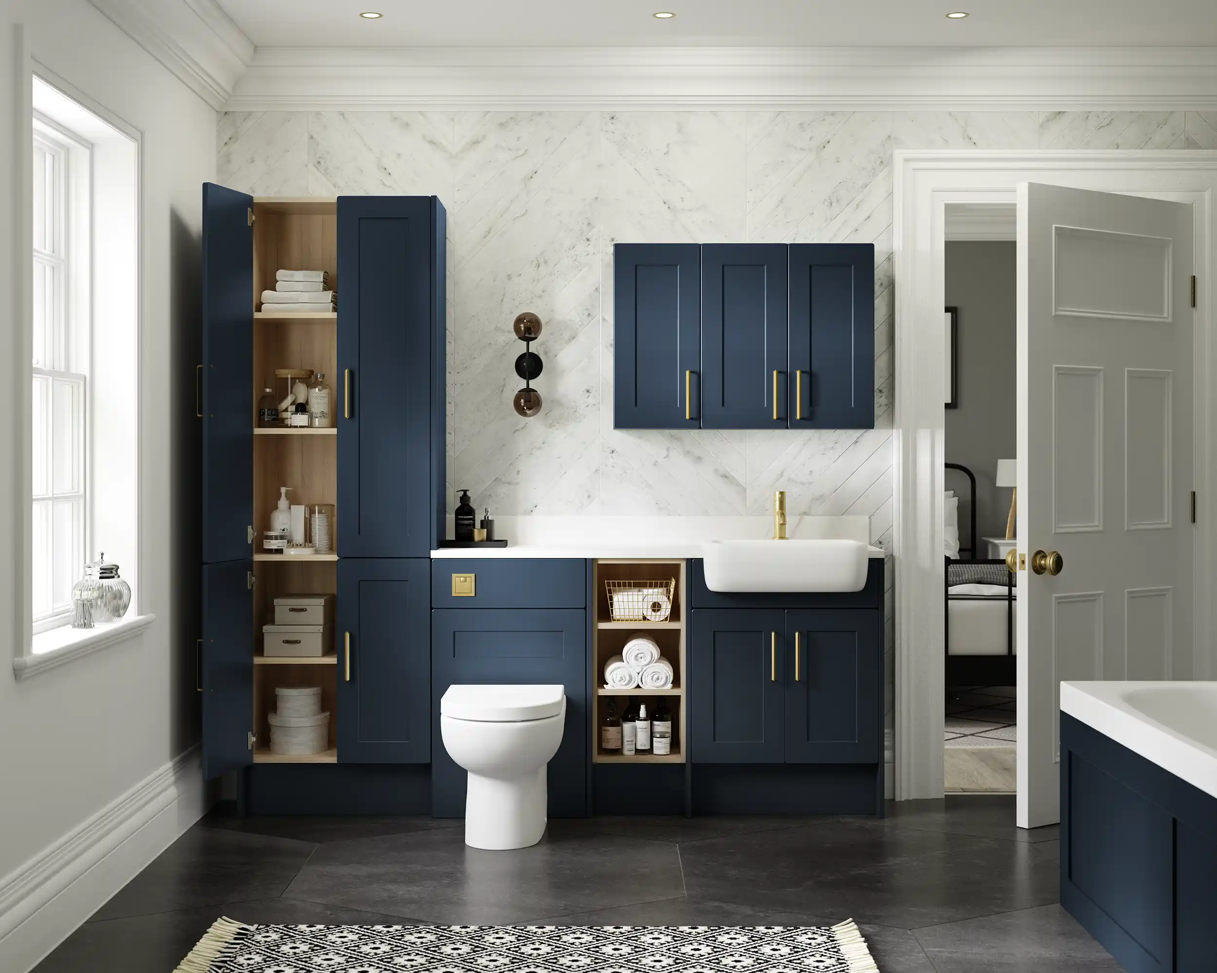 Zenetti Classic Bathroom in Henley Blue